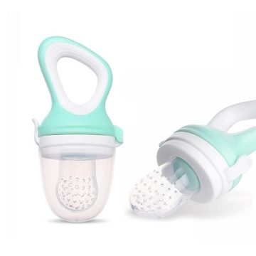 Brinquedos de dentição de silicone comedouro de comida fresca para bebês chupeta de frutas para bebês